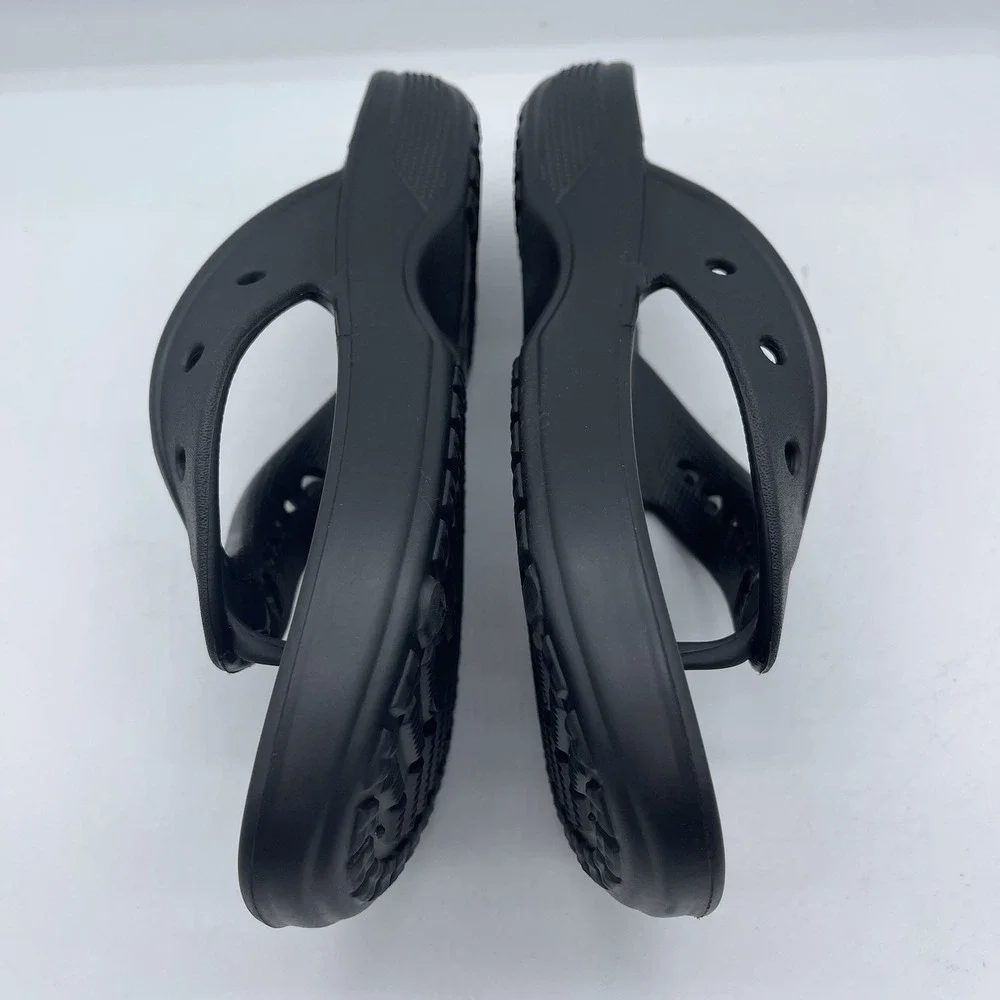 Crocs Baya II Flip Men's Size 10 Flip Flop Sandals 208192 Black Slip On Shoes